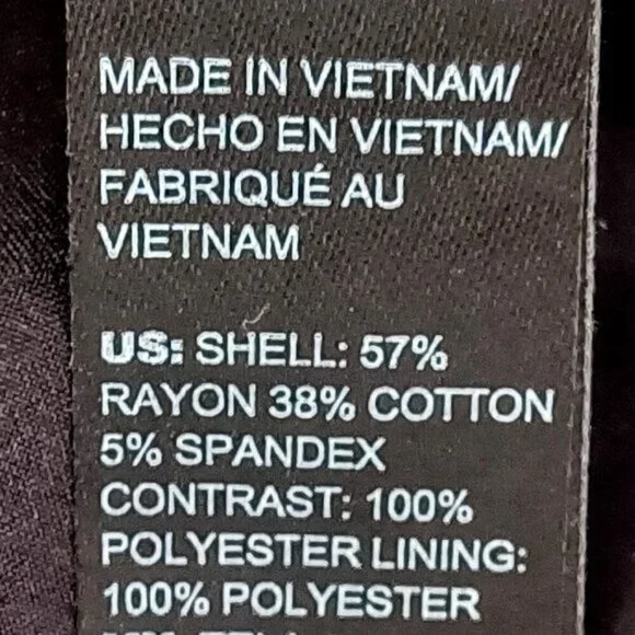 White House Black Market Houndstooth Full Zip Blazer Jacket - Picture 6 of 8